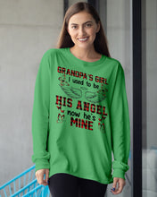 Load image into Gallery viewer, Grandpa's Girl I Used To Be His Angel Gift For Men Unisex Long Sleeve

