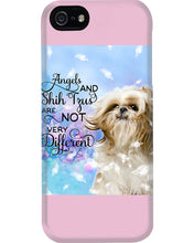 Load image into Gallery viewer, Angels And Shih Tzu Are Not Different Gift For Dog Lovers Phone case
