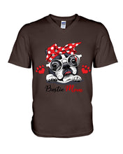 Load image into Gallery viewer, Boston Terrier With White Glasses Love Mom Gift For Dog Lovers Guys V-Neck
