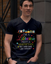 Load image into Gallery viewer, I Am A Librarian Not A Magician Custom Design Gifts Guys V-Neck
