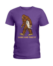 Load image into Gallery viewer, Bigfoot Come And Take It Simple Custom Design Ladies Tee
