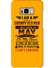 Load image into Gallery viewer, I'm A Grumpy Old Man I Was Born In May With My Heart Phone case
