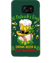 Load image into Gallery viewer, Baseball Drink Beer Day St Patrick's Day Gift For Baseball Lovers Phone case
