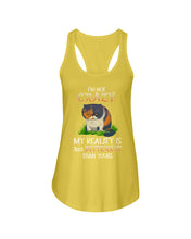 Load image into Gallery viewer, I'm Not Crazy My Reality Is Just Different Than Yours Custom Ladies Flowy Tank
