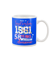 Load image into Gallery viewer, Made In September  1961 58    Years Of Being Awesome Trending Mug

