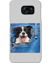 Load image into Gallery viewer, Border Collie In Denim Pocket Gift For Dog Lovers Phone case
