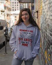 Load image into Gallery viewer, Grandpa's Girl I Used To Be His Angel Gift For Men Hoodie

