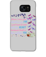Load image into Gallery viewer, Butterflies When I Miss You I Just Have To Look Inside My Heart Gift For Lover Phone case
