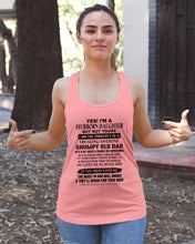 Load image into Gallery viewer, I'm A Stuborn Daughter But Not Yours I Am The Property Of a Freaking Awesome Ladies Flowy Tank
