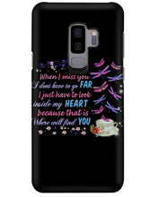 Load image into Gallery viewer, Butterflies When I Miss You I Just Have To Look Inside My Heart Gift For Lover Phone case
