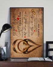 Load image into Gallery viewer, Husband Gift For Wife With Meaningful Words Love You Forever And Always Vertical Poster
