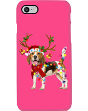 Load image into Gallery viewer, Beagle Gorgeous Reindeer Xmas Lights Gift For Dog Lovers Phone case
