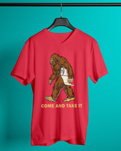 Load image into Gallery viewer, Bigfoot Come And Take It Simple Custom Design Guys V-Neck

