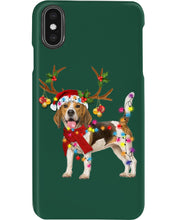 Load image into Gallery viewer, Beagle Gorgeous Reindeer Xmas Lights Gift For Dog Lovers Phone case
