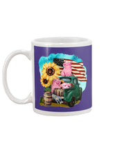 Load image into Gallery viewer, Black Phone Case With Pig Sunflower Gift For Pig Lovers Mug
