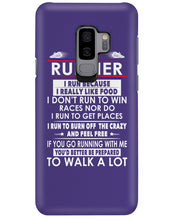 Load image into Gallery viewer, I Am A Runner I Run Because I Really Like Food Custom Design Phone case
