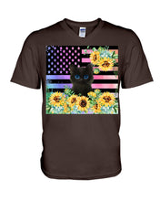 Load image into Gallery viewer, Cute Phone Case Sunflowers Gift For Cat Lovers Guys V-Neck
