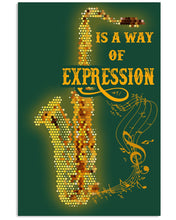 Load image into Gallery viewer, Saxophone Is A Way Of Expression Trending Gift For Saxophonist Vertical Poster
