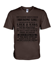 Load image into Gallery viewer, esome Girl She Was Born In May Guys V-Neck
