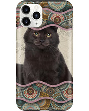 Load image into Gallery viewer, Lovely Phone Case Cute Black Cat Boho Pattern Gift For Cat Lovers Phone case
