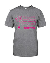 Load image into Gallery viewer, I Am A Survivor Breast Cancer Awareness Meaningful Gift Guys Tee
