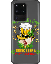 Load image into Gallery viewer, Baseball Drink Beer Day St Patrick's Day Gift For Baseball Lovers Phone case

