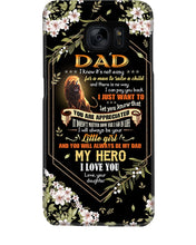 Load image into Gallery viewer, Lion Gift For  Papa You'll Always My Dad My Hero  Custom Design Phone case
