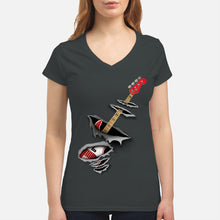 Load image into Gallery viewer, Funny Bass Inside Gift For Music Lovers Ladies V-Neck
