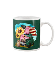 Load image into Gallery viewer, Black Phone Case With Pig Sunflower Gift For Pig Lovers Mug
