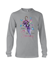 Load image into Gallery viewer, Butterflies Find Joy In The Journey Gift For Daughter Unisex Long Sleeve
