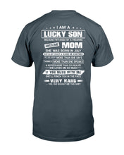 Load image into Gallery viewer, Gift For Son Who Raised By A Freaking Awesome July Mom She's A Bit Crazy Guys Tee
