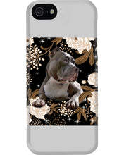 Load image into Gallery viewer, Gift For Dog Lovers Pitbull Bright Peonies Phone case
