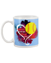 Load image into Gallery viewer, Lovely Phone Case My Heart Is On Field Gift For Softball Lovers Mug
