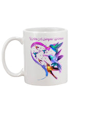 Load image into Gallery viewer, Hummingbirds Heart Shaped I Am A Simple Woman Gift For Mom Mug
