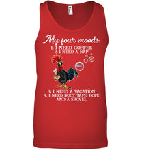 Load image into Gallery viewer, I Need Coffee A Nap A Vacation Duct Tape Hope And A Showel Unisex Tank Top
