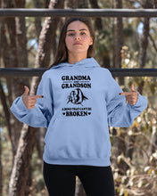 Load image into Gallery viewer, Grandma And Grandson A Bond That Can't Be Broken Custom Design Hoodie
