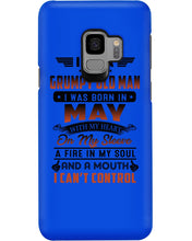Load image into Gallery viewer, I'm A Grumpy Old Man I Was Born In May With My Heart Phone case
