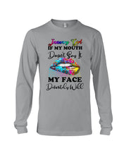Load image into Gallery viewer, January Girl My Face Definitely Will Say It Trending For Birthday Gift Unisex Long Sleeve
