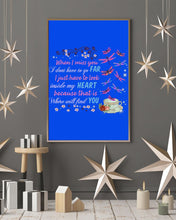 Load image into Gallery viewer, Butterflies When I Miss You I Just Have To Look Inside My Heart Gift For Lover Vertical Poster
