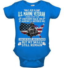 Load image into Gallery viewer, I Am A US Marine Veteran If America Needed Me Gift Baby Onesie

