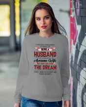 Load image into Gallery viewer, Being A Husband Of An Awesome Wife Gift For Family Plaid Red Sweatshirt
