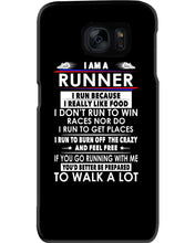 Load image into Gallery viewer, I Am A Runner I Run Because I Really Like Food Custom Design Phone case

