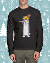 Load image into Gallery viewer, Cat Plays Flute Special Custom Design For Music Lovers Unisex Long Sleeve
