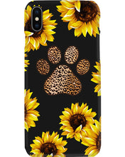 Load image into Gallery viewer, Dog Paw Sunflower  Special Custom Design For Dog Lovers Phone case
