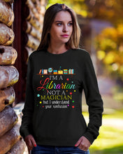Load image into Gallery viewer, I Am A Librarian Not A Magician Custom Design Gifts Sweatshirt
