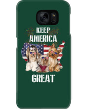 Load image into Gallery viewer, Keep America Great Yorkshire Terrier Gift For Dog Lovers Phone case
