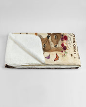 Load image into Gallery viewer, God Blessed The Broken Road Deer Hunting Husband Gift For Wife Sherpa Blanket
