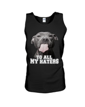 Load image into Gallery viewer, Boxer Lovers To All My Hater Meaningful Gift For Men Unisex Tank Top
