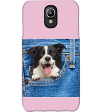Load image into Gallery viewer, Border Collie In Denim Pocket Gift For Dog Lovers Phone case
