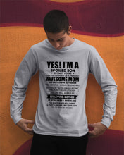 Load image into Gallery viewer, A Spoiled Son Of     September Freaking Awesome Mom For Birthday Gift Unisex Long Sleeve
